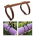 KavandirJP Yoga Mat Strap Adjustable Carrier PU Shoulder Belt Multipurpose Bedroll Blanket Holder Portable Organizer Suitable for Outdoor Training Home Exercise, Light Brown