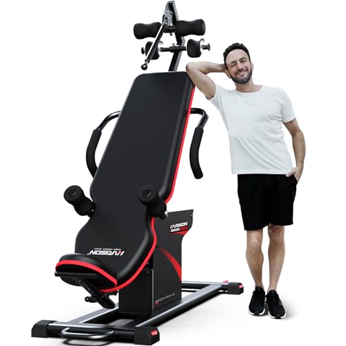 HARISON Electric Inversion Table for Back Pain Relief Heavy Duty Inversion Machine with Remote Control, Strength Training Inversion Equipment