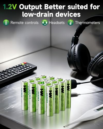8-Pack HW AAA NiMH Rechargeable Batteries 800mAh | 1.2V | 1000 Cycles $4.49 w/ S&S - image 4