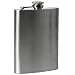 Petaca de acero inoxidable con bolsillo para botellas de whisky de 1 4 5 6 7 8 9 10 18 oz.