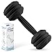Baby Dumbbell Toy - Silicone Dumbbell Teether Toys Weight Rattle Sensory Toy for Babies - Great Gift for Baby and Toddler Girls or Boys