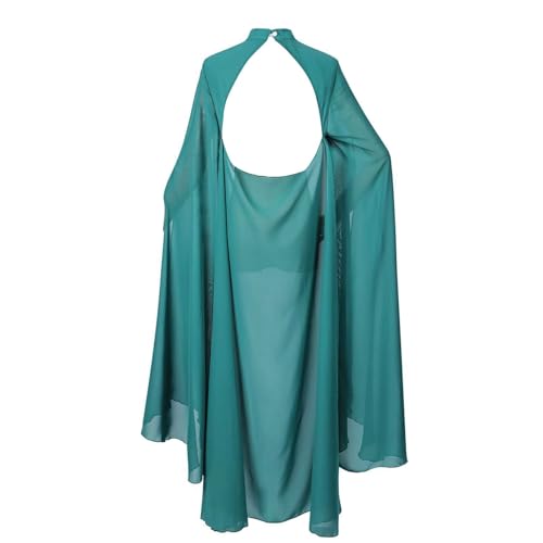 Cape médiévale légère pour costume sorcière confortable, poncho gothique sans irritation cutanée
