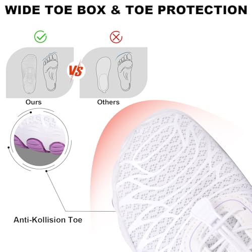 Image of Hike Barefoot Shoes for Women Men Non-Slip Breathable Walking Shoes Wide Toe Box Comfortable Athletic Footwear