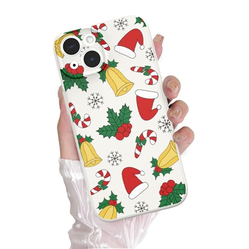 Coque iPhone 15 Noël cloches de baies pour sublimer vos tenues d'hiver avec élégance