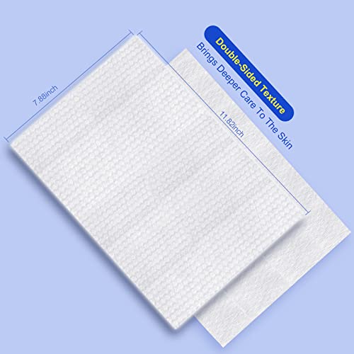 Winner Disposable Face Towel-100% Natural Cotton Clean Face Tissue Biodegradable Makeup Remover Dry Wipes For Sensitive Skin,Unscented Facial Tissue For Cleansing Travel-Daily Use, 55 Count #TOP2