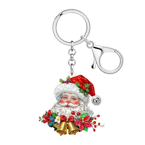 Porte-clés Mignon Père Noël le cadeau de vacances parfait pour femmes