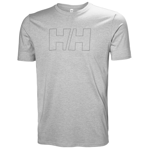 Helly Hansen Mens Hh Tech Logo T-Shirt, Grey Melange, XL