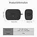 Geiomoo Silicone Case for Anker Soundcore C50i, Soft Flexible Scratch Resistant Protective Cover with Carabiner (Black)