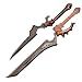 Sword fort Carbon Steel Shalamayne Sword Real Metal,Handmade Katana Replica Game Cosplay Props,Varian Wrynn'sSword