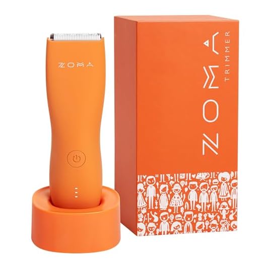 ZOMA | Rasuradoras para Hombre - Naranja | Maquina para Cortar Cabello, Corporal y Zonas Íntimas | Rasuradora Electrica Hombre | Afeitadora electrica Hombre con Cuchillas de Cerámica Anti Corte