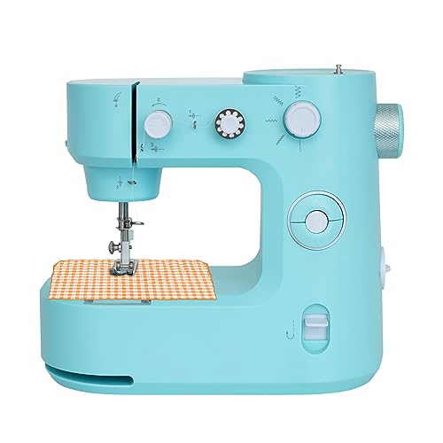Máquina de coser portátil, máquina de coser eléctrica, máquina de coser doméstica, minimáquinas de coser con iluminación LED y 5 programas de costura, brazo libre automático para ropa, pantalones Máquina de coser portátil, máquina de coser eléctrica, máquina de coser doméstica, minimáquinas de coser con iluminación LED y 5 programas de costura, brazo libre automático para ropa, pantalones
