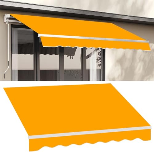 Auvent de patio pare-soleil rétractable couverture extérieur 6m - 2