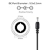 Power Supply 24V 2A, AC100-240V to DC24V 48W Power Adapter Charger Transformers,UK Plug with 5.5mm x 2.1mm Jack for LED Strip,Rope Light,Wireless Router,ADSL Cats,LCD Monitor #4