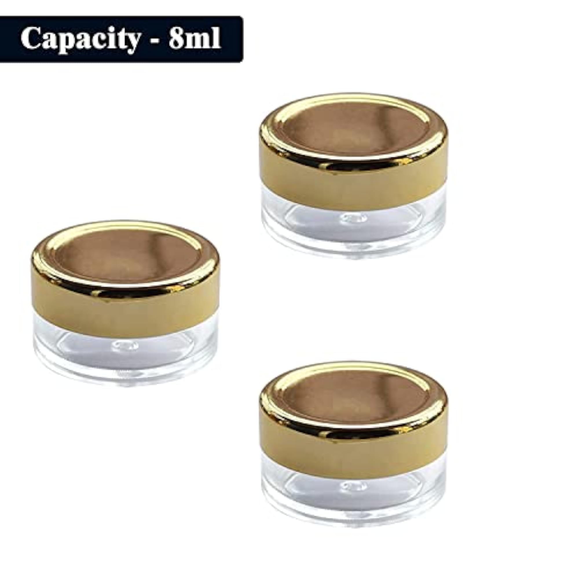 Acrylic San Jar Transparent Cosmetic Container - Pack of 400
