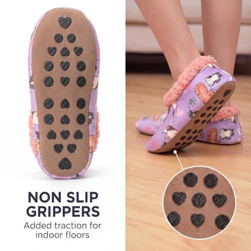 Image of Cozylook Fuzzy Slippers for Women Indoor Soft Sole Slipper Socks