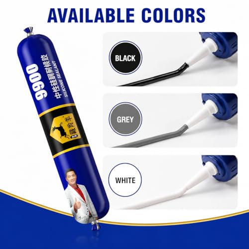 Image of FLASHFOX Waterproof Silicone Sealant Adhesive 750gm | Roof Leakage Repair Waterproof Sealant | Flexible & Paintable | For Concrete, Metal, Steel, Tiles & Water Tank