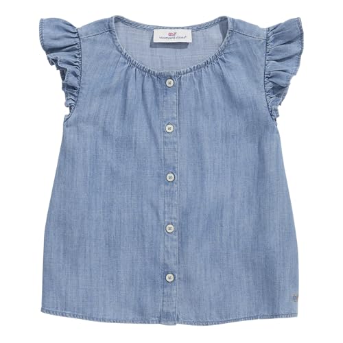 vineyard vines Girls' Evie Chambray Top