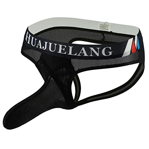 Swbreety Men's Elephant Nose Underwear Mesh Jockstraps G-string Thong Panties