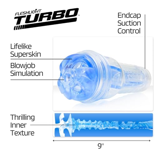 Image of Fleshlight Turbo | Thrust | Blue Ice Blowjob Simulator