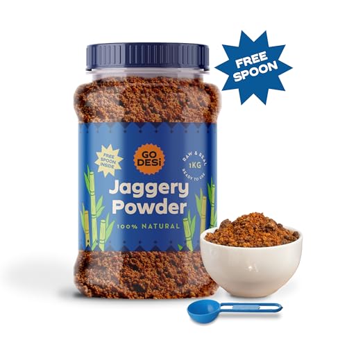 Image of GO DESi Jaggery Powder 1 Kg, Gur, Gud, Pure and Natural