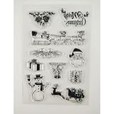 Christmas Clear Stamps for Card Making Decoration and DIY Scrapbooking