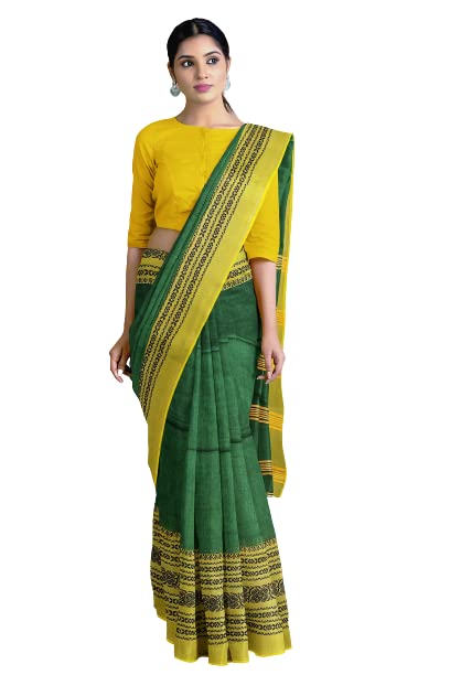 Women's Begampuri Cotton Blend Soft Khadi Saree