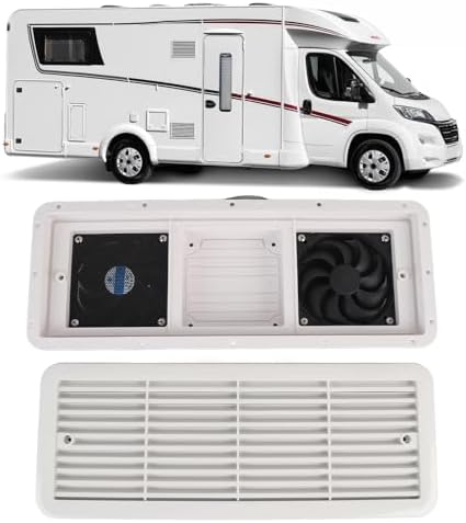 Ventilador de Exaustão de Ventilação Lateral de RV, Branco DC12V ...