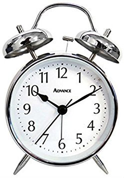 GENEVA/ADVANCE CLOCK 2080AT QA Twin Bell Alarm Clock