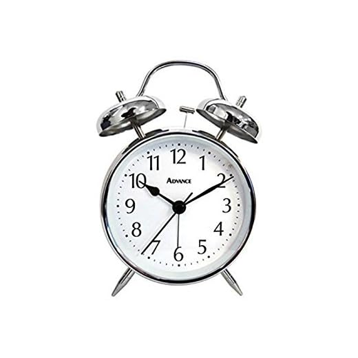 GENEVA/ADVANCE CLOCK 2080AT QA Twin Bell Alarm Clock