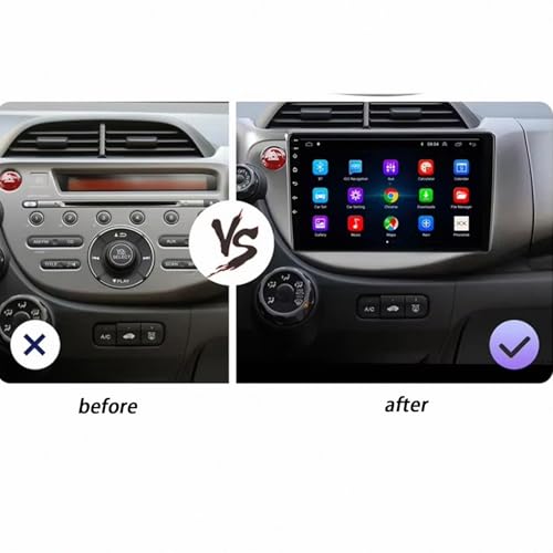 Pantalla de coche para Honda Fit con Android Auto inalámbrico y potente procesador de 4 núcleos 2