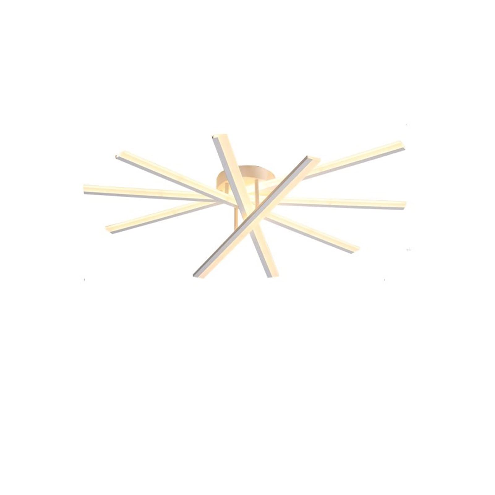 HXYSXHJUO Modern LED Ceiling Light Fixture Dimmable Fan Shaped Pendant Chandelier for Living Room Bedroom Restaurant Stylish White Black Design Energy Efficient Lighting