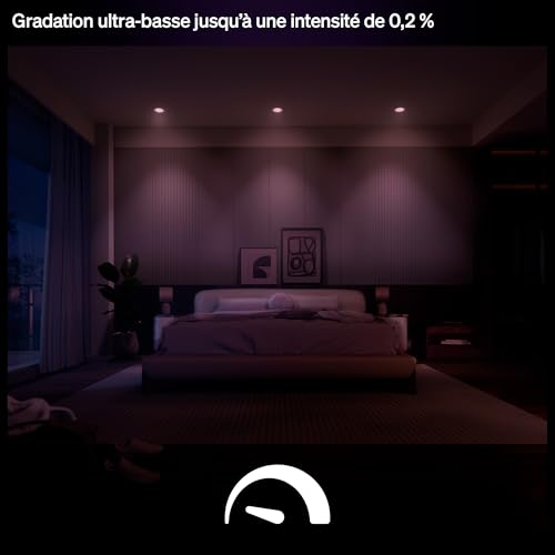Philips Hue & Color ambiance Lampe Fine Encastrée 90 mm Lot De 3 - vue 7