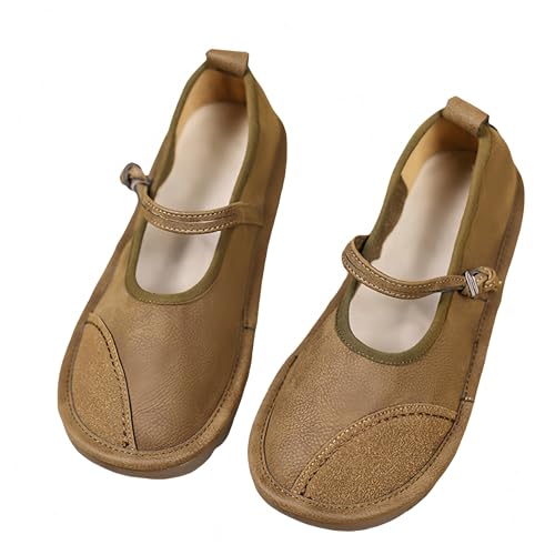Women's large-size soft and comfortable flat shoes - single-color lightweight round-toe shoes with fabric lining and anti-slip rubber sole - suitable for all seasons