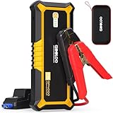GOOLOO GP4000 Starthilfe Powerbank, 4000A Auto Starthilfe 12V (Alle Benzin und Bis Zu 10L-Diesel) Supersafe Powerbank Starthilfe mit LED, Tragbare Auto Batterie Booster mit Starthilfekabel