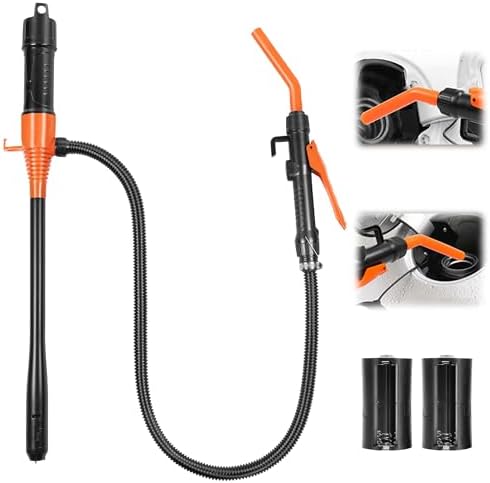2.8 GPM Portable Fuel Transfer Pump -Easy to Use Hand Fuel Pump, Battery Powered Siphon Pump for Gasoline, Mechanical Fuel Pumps Universal Fit for Gasoline, Vehicles, Fuel,Water Transfer