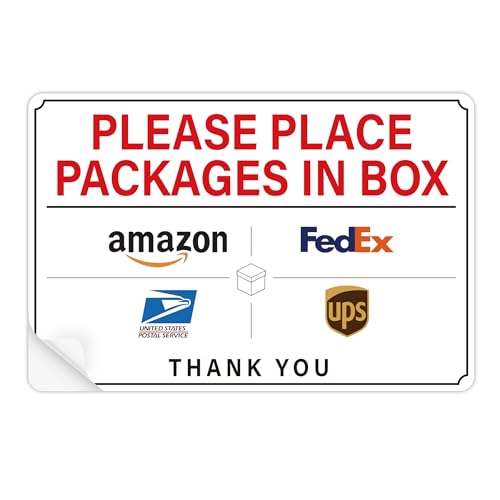 please leave packages and deliveries here signself-adhesive weatherproof and anti-fading delivery signs for packages please place packages in box for homeofficeshopbox doorsmall