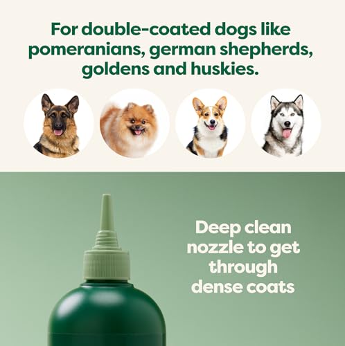 Earth-Rated-3-in-1-Dog-Shampoo-Conditioner-and-Deodorizer-for-Double-Coated-Dogs-and-Puppies-to-Tackle-Tangles-and-Shedding-Refreshing-White-Tea-and-Basil-Scent-16-oz Earth Rated 3 in 1 Dog Shampoo Conditioner and Deodorizer for Double Coated Dogs and Puppies to Tackle Tangles and Shedding Refreshing White Tea and Basil Scent 16 oz