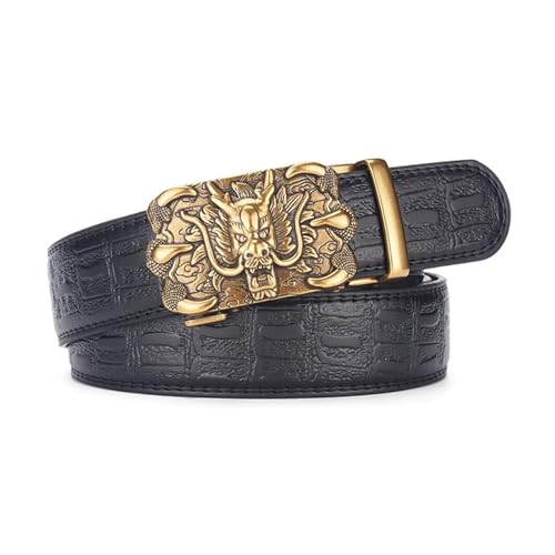 Ceinture à cliquet homme et boucle dragon amovible pour sangle coulissante réglable
