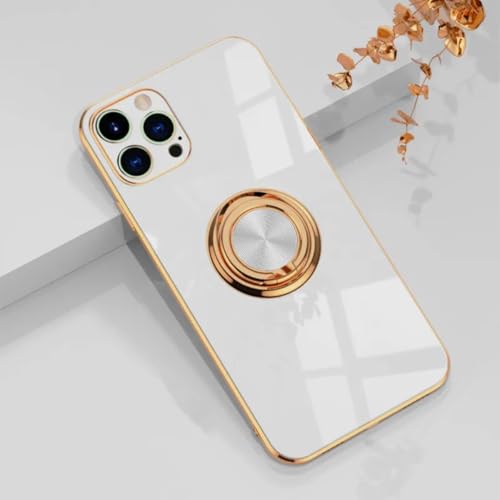 Coque iPhone XS Max anneau support rotatif et silicone amortissant