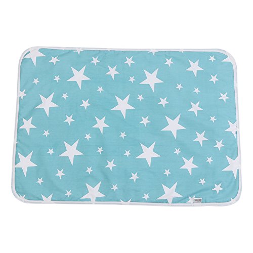 Huhushop Ultra-Soft Large Washable Baby Changing Pad Mats Baby Cotton Urine Mat Diaper Nappy Bedding Changing Cover Pad Disposable Sanitary Baby Infant Toddler Diaper Liners Covers(#C Dream Stars)