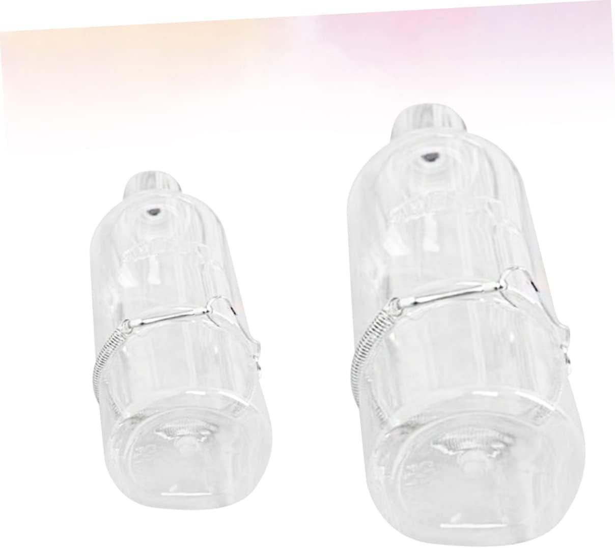 Abaodam 2 Pcs Leakproof Pet Water Bottle for Animals Automatic Dispenser with Hanging Hook Capacity for Hamster Parrot Squirrel Rabbit Chinchilla