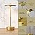 ZTFLOS Cordless Rechargeable Table Lamp,LED Portable Touch 5000mAh Battery Operated Table Lights,with Memory Function 3-Level Brightness for Patio,Bars,Bedroom,Outdoor,Dinner,café(2P Gold)