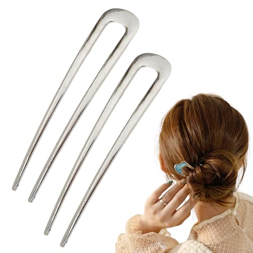 Pince à cheveux en U vintage lot de 2 avec fixation sûre pour torsion