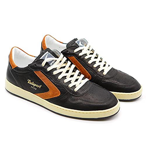 Valsport New Davis Nappa Sneakers voor heren, zwart., 44 EU