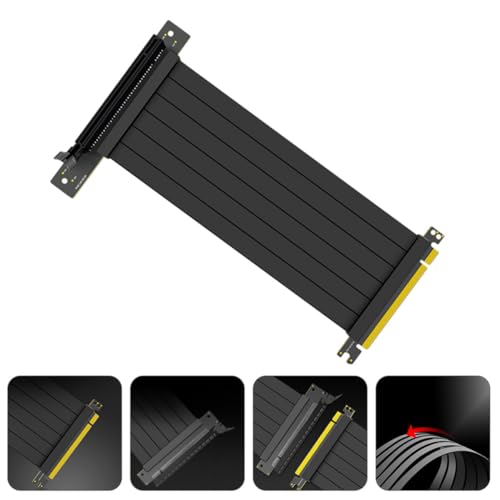 LIGHTAOTAO Pci-e Przedłużacz Do Karty Graficznej z Kablem Taśmowym Elastyczny i Stabilny Kabel Przedłużający GPU Odporny Zużycie Łatwy Montaż Wysokowydajny Extender