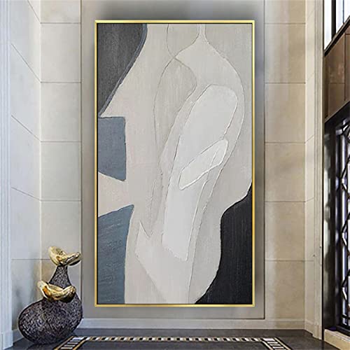 Toile marbre abstrait de luxe 80x164cm tableau moderne sans cadre art mural raffiné