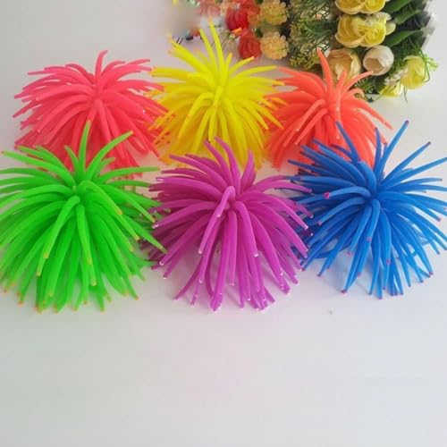 Image of Artificial Sea Anemone Aquarium Decorations, Silicone Coral Plant, Green, Fish Tank Ornaments, Underwater Decor