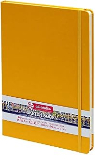 Talens Art Creation Sketchbook 80 Sheets, 21 cm x 29.7 cm Size, Golden Yellow