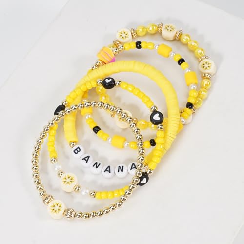 Image of Football Baseball Soccer Beaded Bracelets for Women Stackable Game Day Sports Theme Bracelet