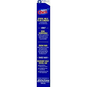 Chex Cereal, Blueberry, Gluten Free, 12 oz